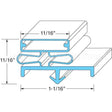 341-60274-00 Compatible Midwest Appliance Parts Gasket, Offset Half Heigh T Door, Easy Clean