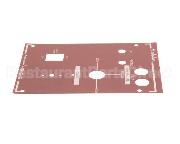 34111 Southbend Range Decal,Control Panel Wendys