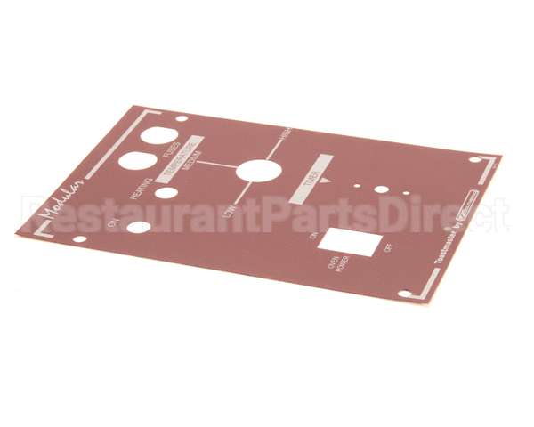 34111 Southbend Range Decal,Control Panel Wendys