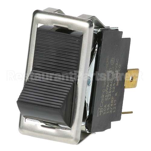 343224-25 Compatible Hobart Switch, On/Off Black Rocker