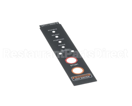 34711.0002 Bunn Decal, Warning Led Display