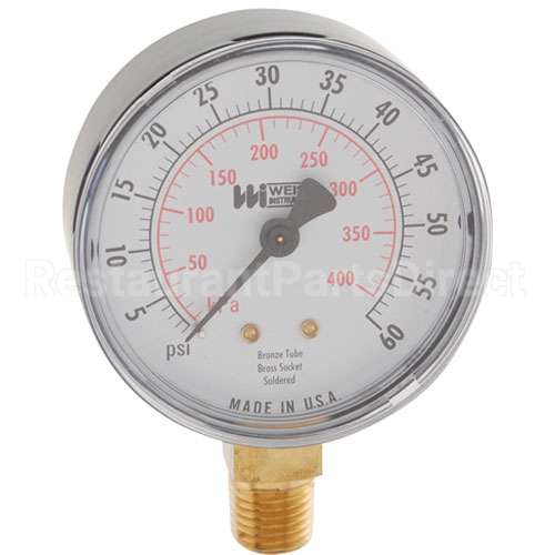 349665-1 Compatible Hobart Gauge, Water Pressure, 0-60 Psi