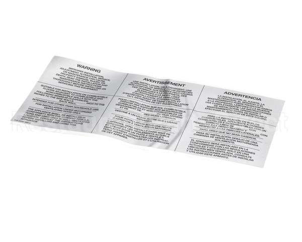 35000 Middleby Lbl,Warning-Improper Install