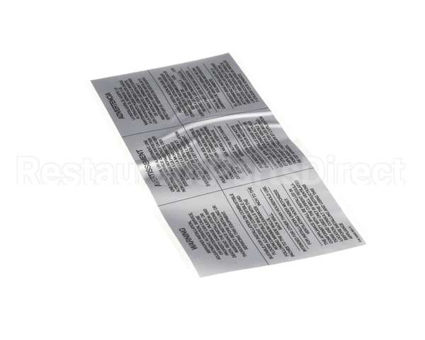 35000 Middleby Lbl,Warning-Improper Install