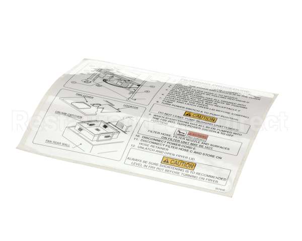 35793 Henny Penny Label-Filter System