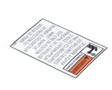 36281 Henny Penny Label-Warning Pump Motor Fr.