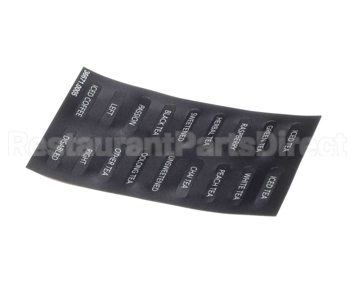 36671.0005 Bunn Decals, Flavors Itb(Bunn)