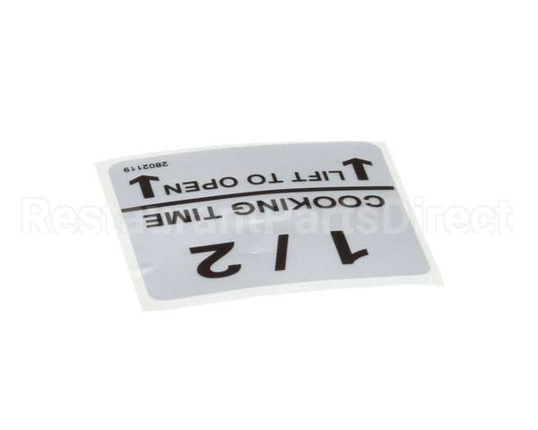 370032 Lincoln Label 1/2 Cooktime