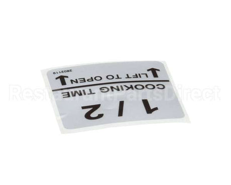 370032 Lincoln Label 1/2 Cooktime