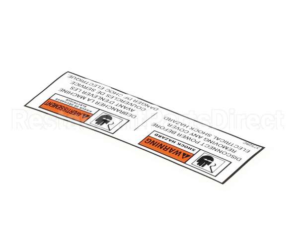 37528 Henny Penny Label - Bi-Ling Disc. Power