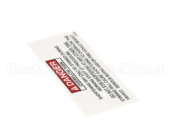 37933 Henny Penny Label-Danger Stirring