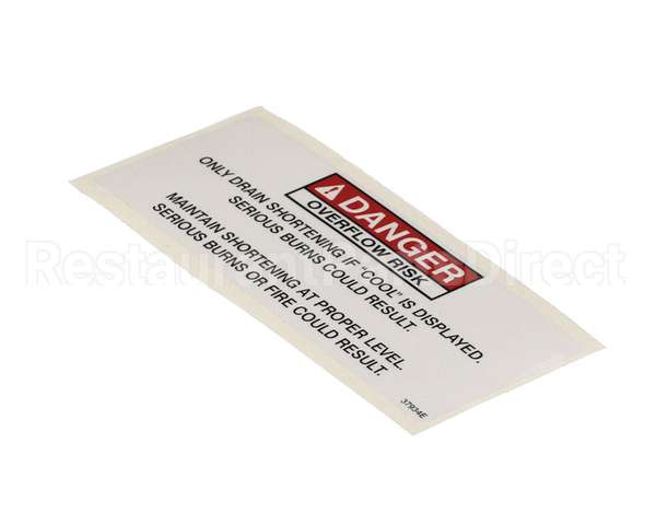 37934 Henny Penny Label - Danger Shortening