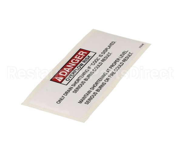 37934 Henny Penny Label - Danger Shortening