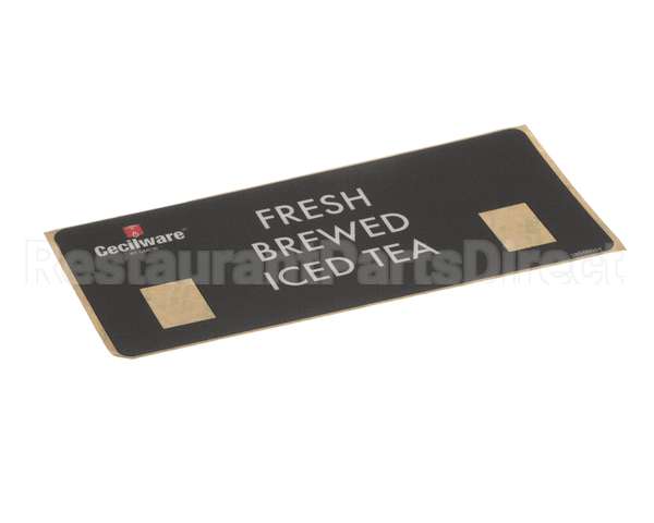 380-00064 Grindmaster Cecilware Label, Iced Tea - Ltb/Tb3