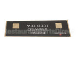 380-00064 Grindmaster Cecilware Label, Iced Tea - Ltb/Tb3