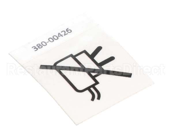 380-00426 Grindmaster Cecilware Label,Caution,Damaged Plug