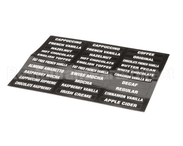 38749.0000 Bunn Decal, Flvr Labels Imix (New)