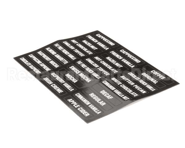 38749.0000 Bunn Decal, Flvr Labels Imix (New)