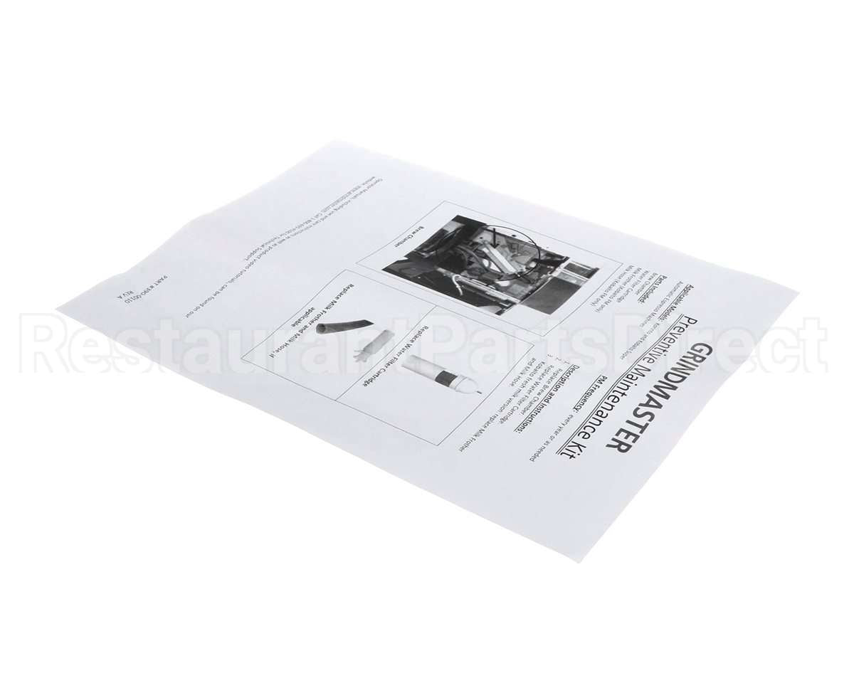 390-00110 Grindmaster Cecilware Instructions Pm Kit Korinto/Kobalto