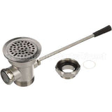 3960 Compatible TS Brass Waste Drain - 3" Sink Opening, Lever