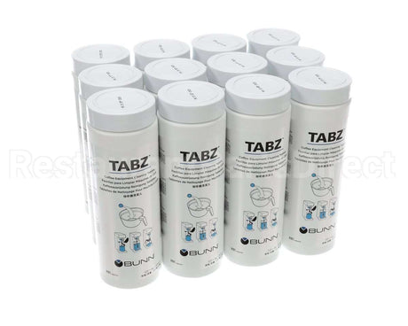 39637.0004 Bunn Cleaner, Brewer Tabz 12/Case