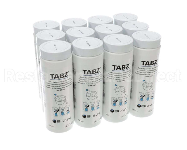 39637.0004 Bunn Cleaner, Brewer Tabz 12/Case
