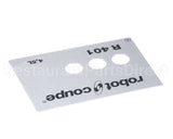39803.0000 Robot Coupe Front Plate R401 Series A