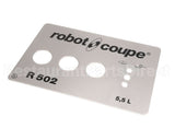 39818.0000 Robot Coupe Front Plate Assembly R502E