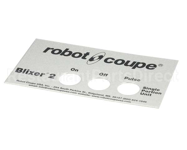 39874 Robot Coupe Front Plate Assembly