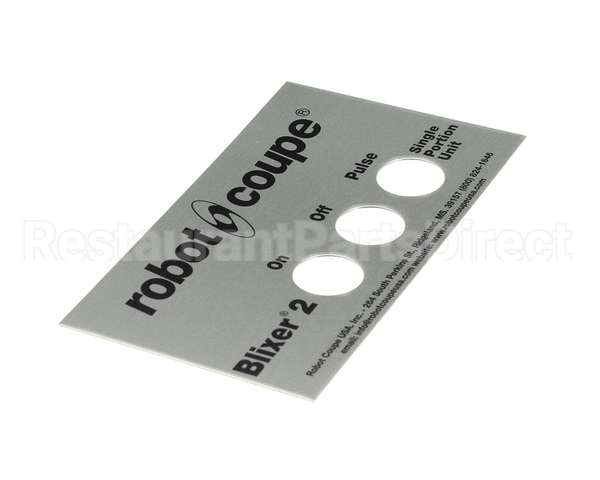 39874 Robot Coupe Front Plate Assembly