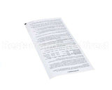 3A1272-01 Hoshizaki Control Box- Label