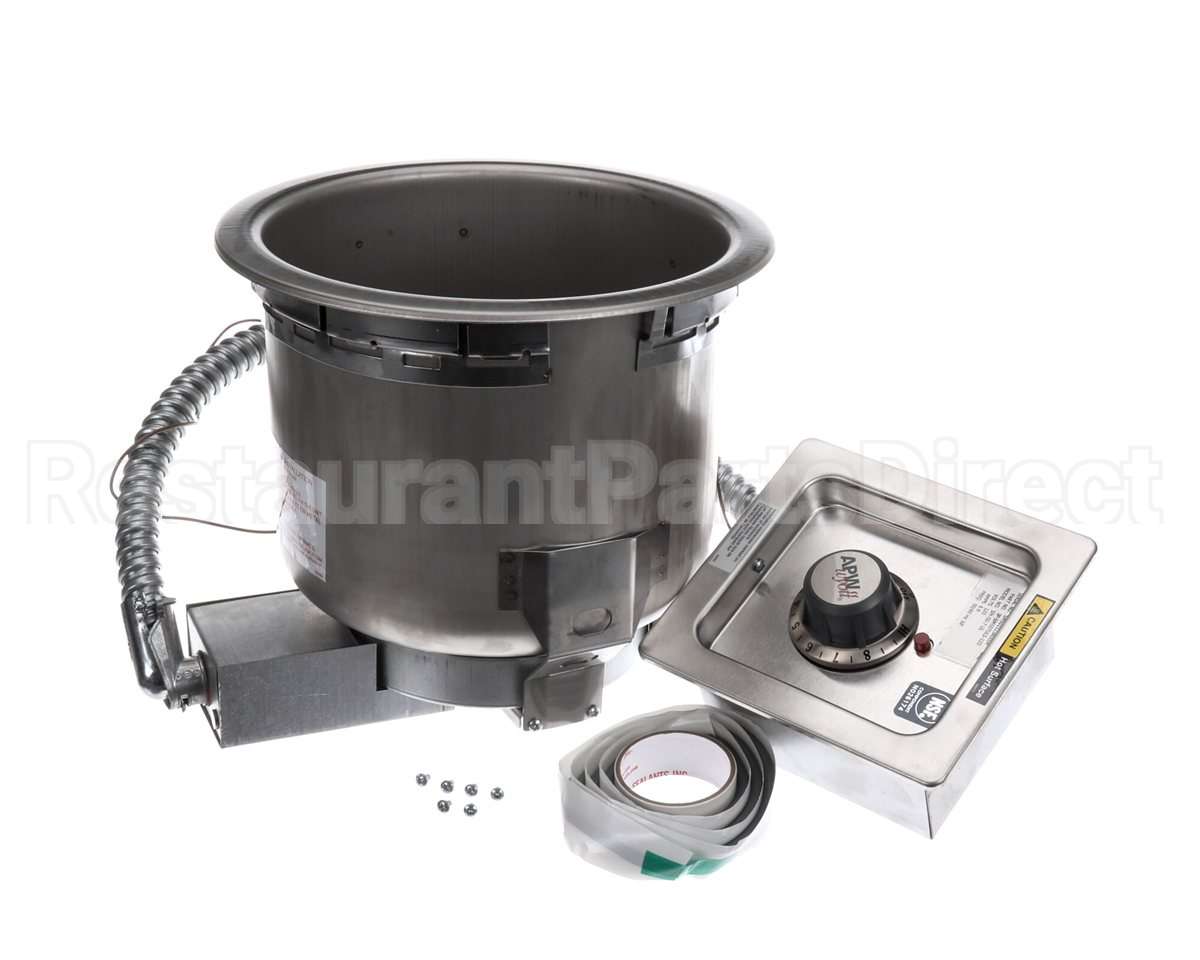 3P-SM507ULS-120 Apw Wyott Round Warmer Top Mount 7 Quart