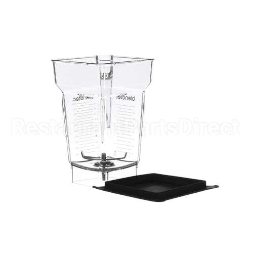 40-609-61 Blendtec 4 Sided Jar W/Soft Blk Lid
