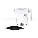 40-609-61 Blendtec 4 Sided Jar W/Soft Blk Lid