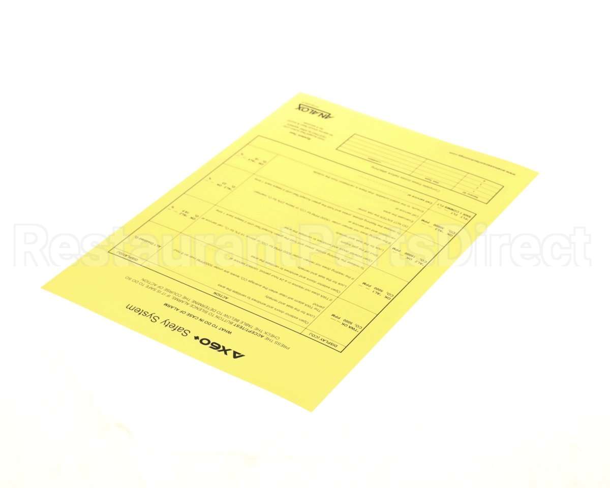 4000-0159-0030 Analox Sensor Signage Pack, Co2, Ifc