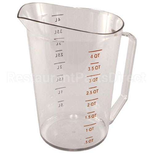 400MCCW135 Compatible Cambro 4 Qt Measuring Cup-135 Clear