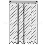 401SA6043184 Compatible Kason Kason - 401Sa6043184 Strip Curtain, 31 X 84