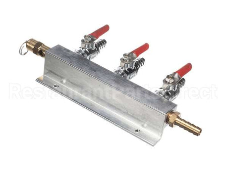 402-189A-- Beverage Air Co2 Distributor (3-Way) Brass