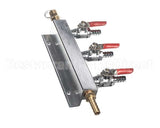 402-189A-- Beverage Air Co2 Distributor (3-Way) Brass