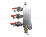 402-189A-- Beverage Air Co2 Distributor (3-Way) Brass
