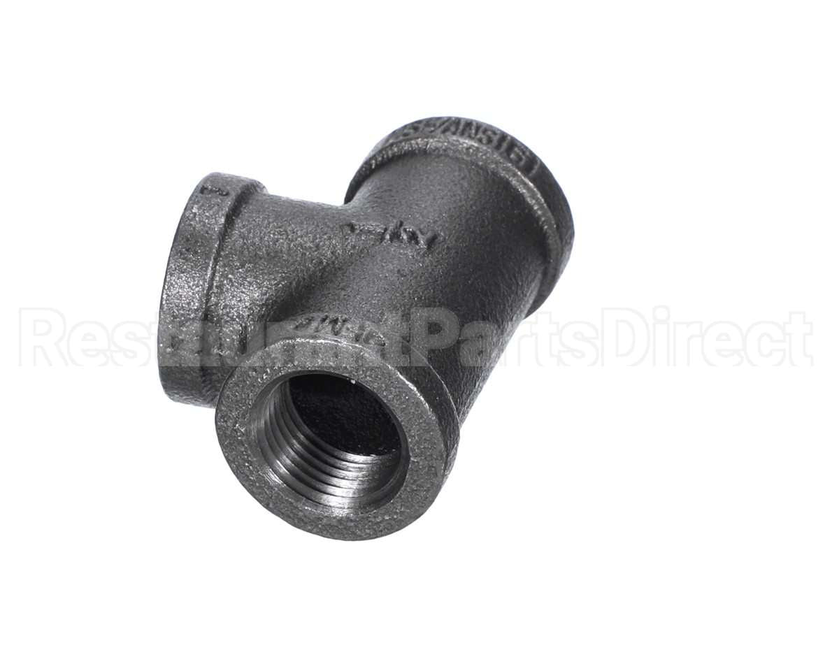 40296 Giles Tee,1/2 Npt Black Pipe