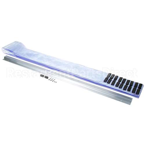 402LA6064284 Compatible Kason Kason 42X84 Stripcurtn Cleat Mount, 9 Strips
