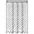 402SA6063884 Compatible Kason Kason - 401Sa6063884 Strip Curtain