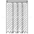 402SA8085090 Compatible Kason Kason - 401Sa8085090 Strip Curtain