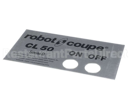 406860 Robot Coupe Cl50D Ul Front Plate