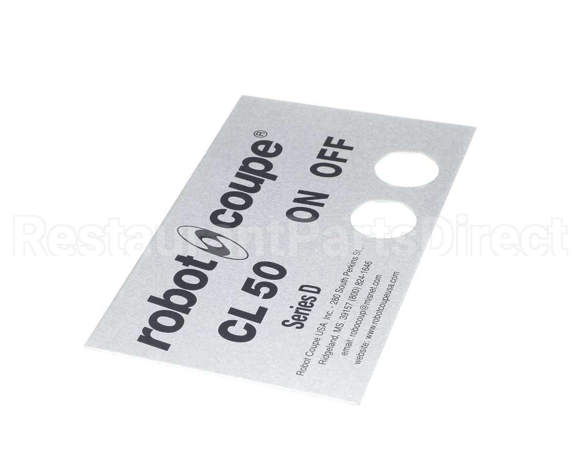 406860 Robot Coupe Cl50D Ul Front Plate