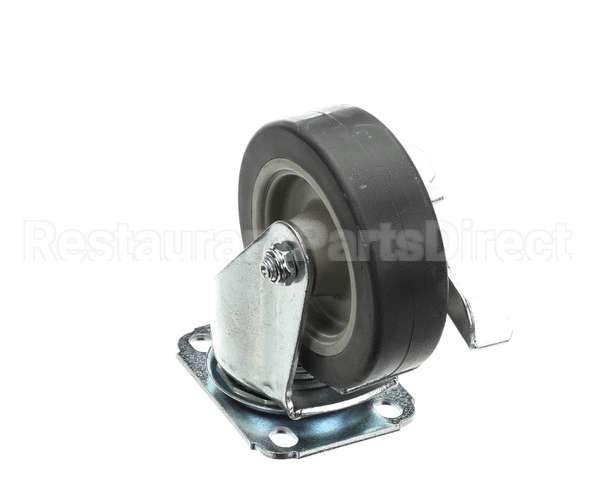40700 Giles Caster, 5-In, Swivel, W/Brake, Plate Mou