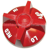407727-2 Compatible Hobart Knob 2-7/8 D, Off-Lo-Med-Hi