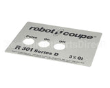408016 Robot Coupe R301 Series D Front Plate