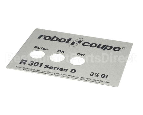 408016 Robot Coupe R301 Series D Front Plate